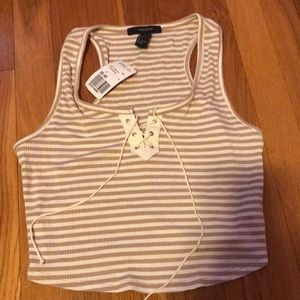 Striped crop top